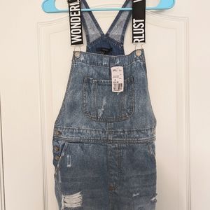 Forever 21 Demin Overall Shorts